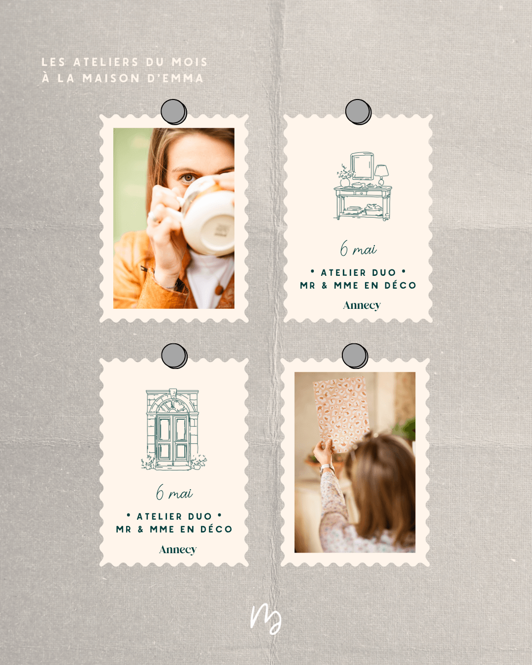 template instagram La maison d'Emma