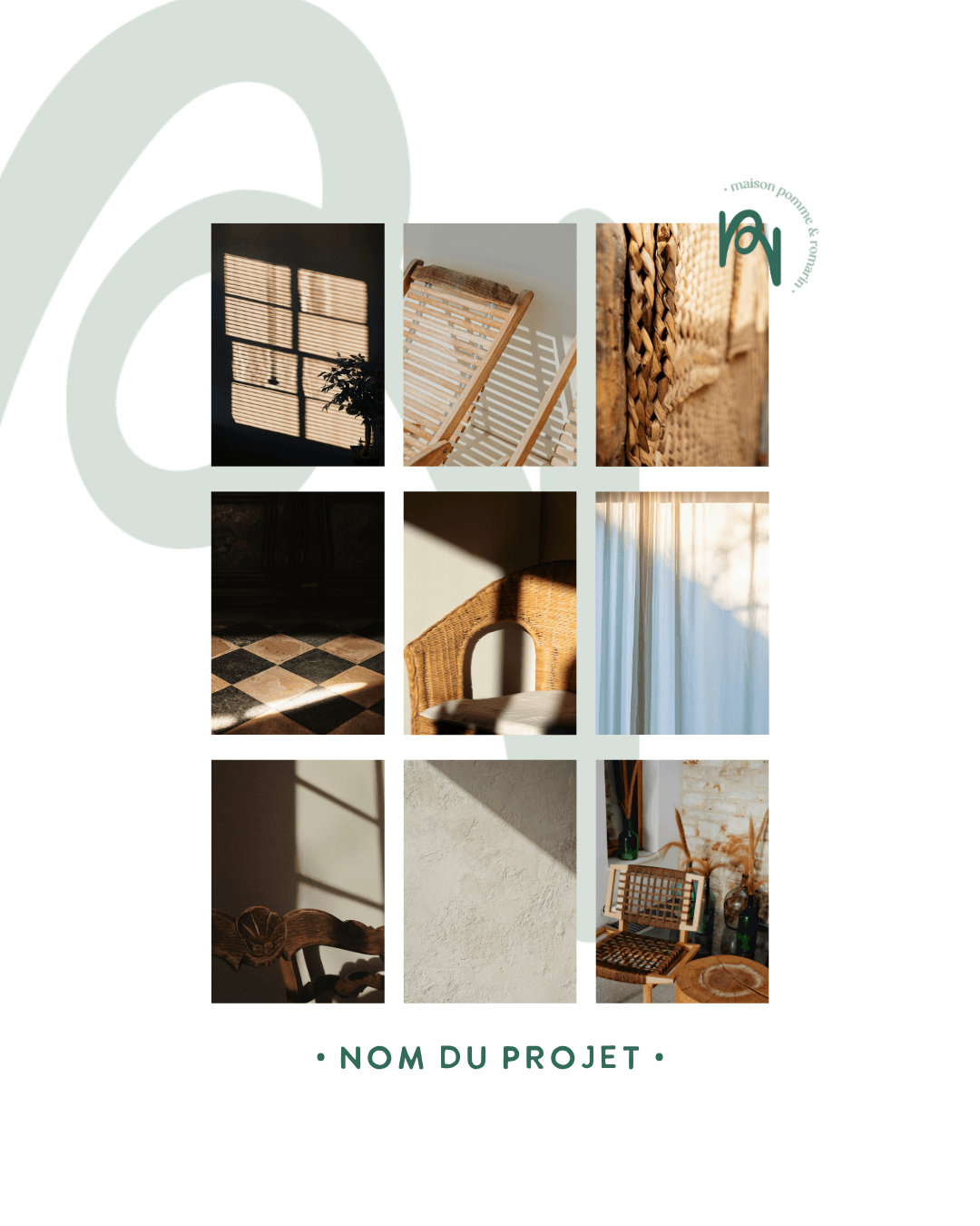 template instagram maison pomme & romarin