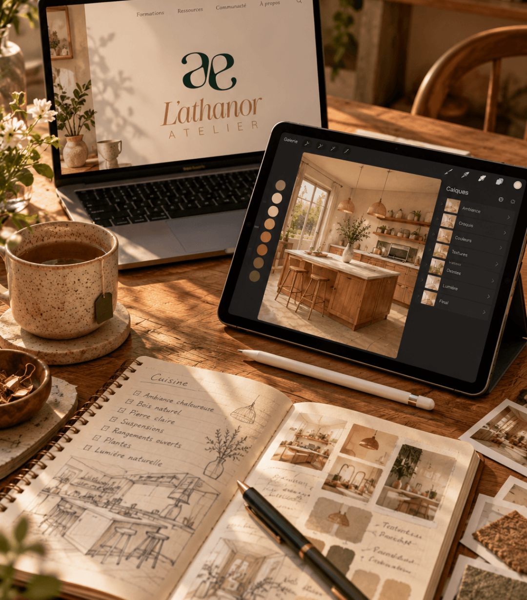 Logo athanor atelier ordinateur