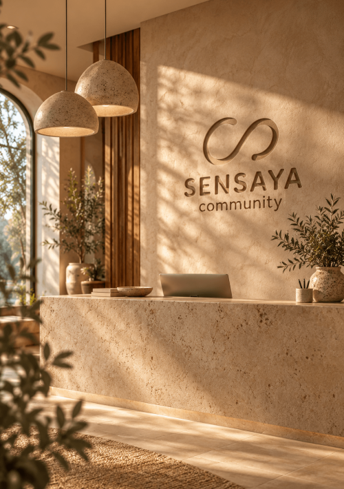 Reception logo sensaya