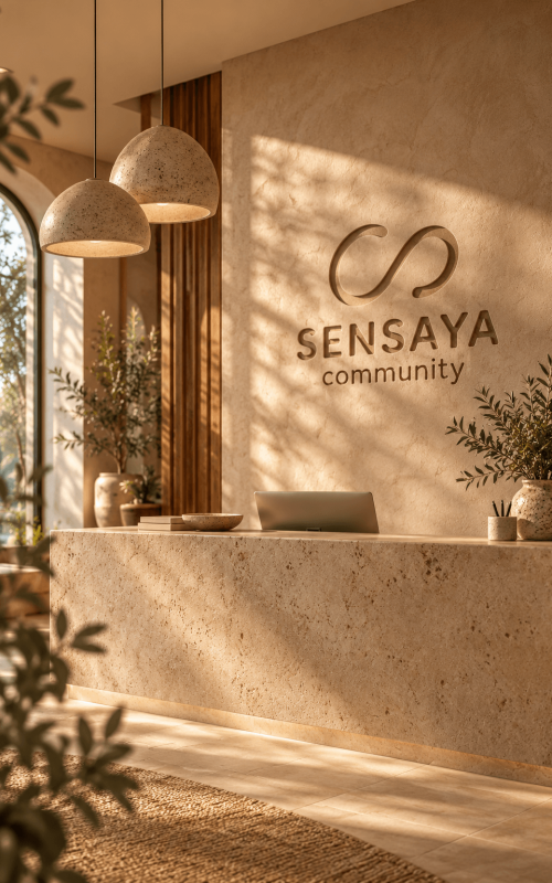 Reception logo sensaya